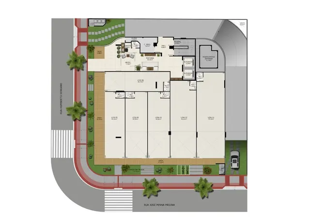 Planta do Gustavo Mares Guia: Hall · Planta-Hall