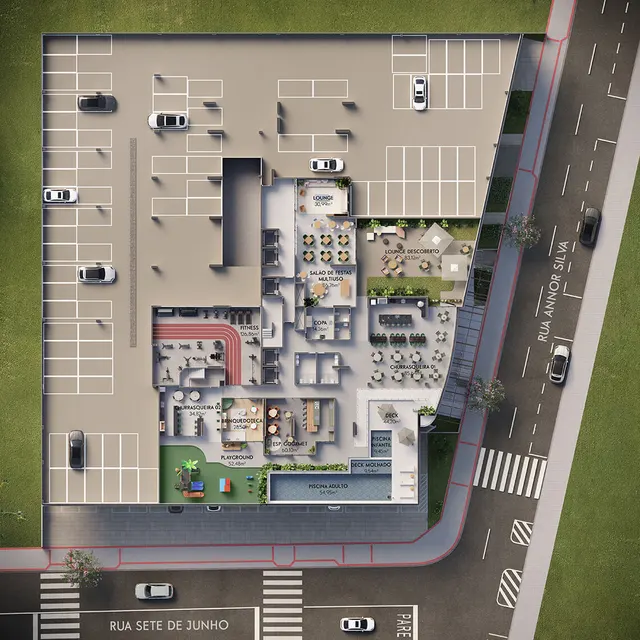 Planta Implantação · Pavimento G2 do U.Connect Residence